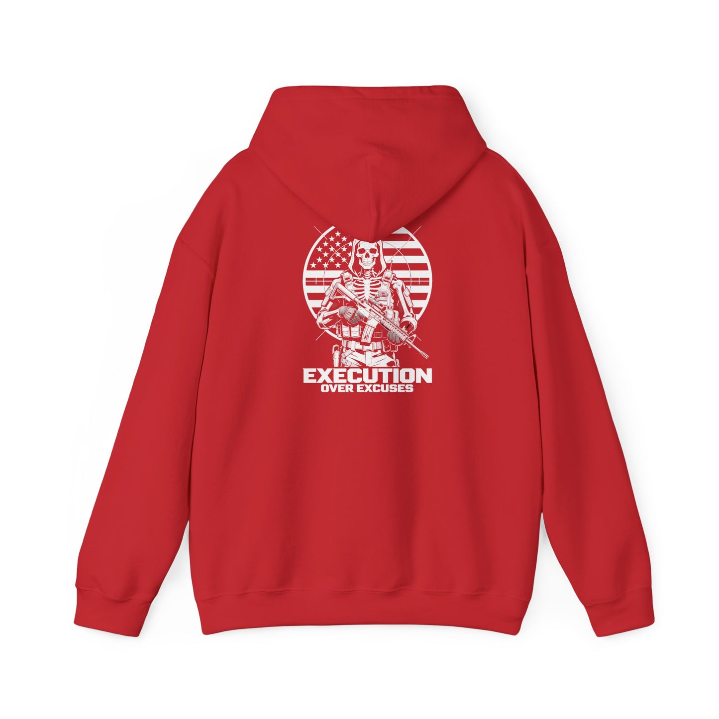 Execution Over Excuses Skull Operator Hoodie