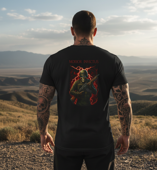 Morior Invictus - Skullshock Warrior T-Shirt