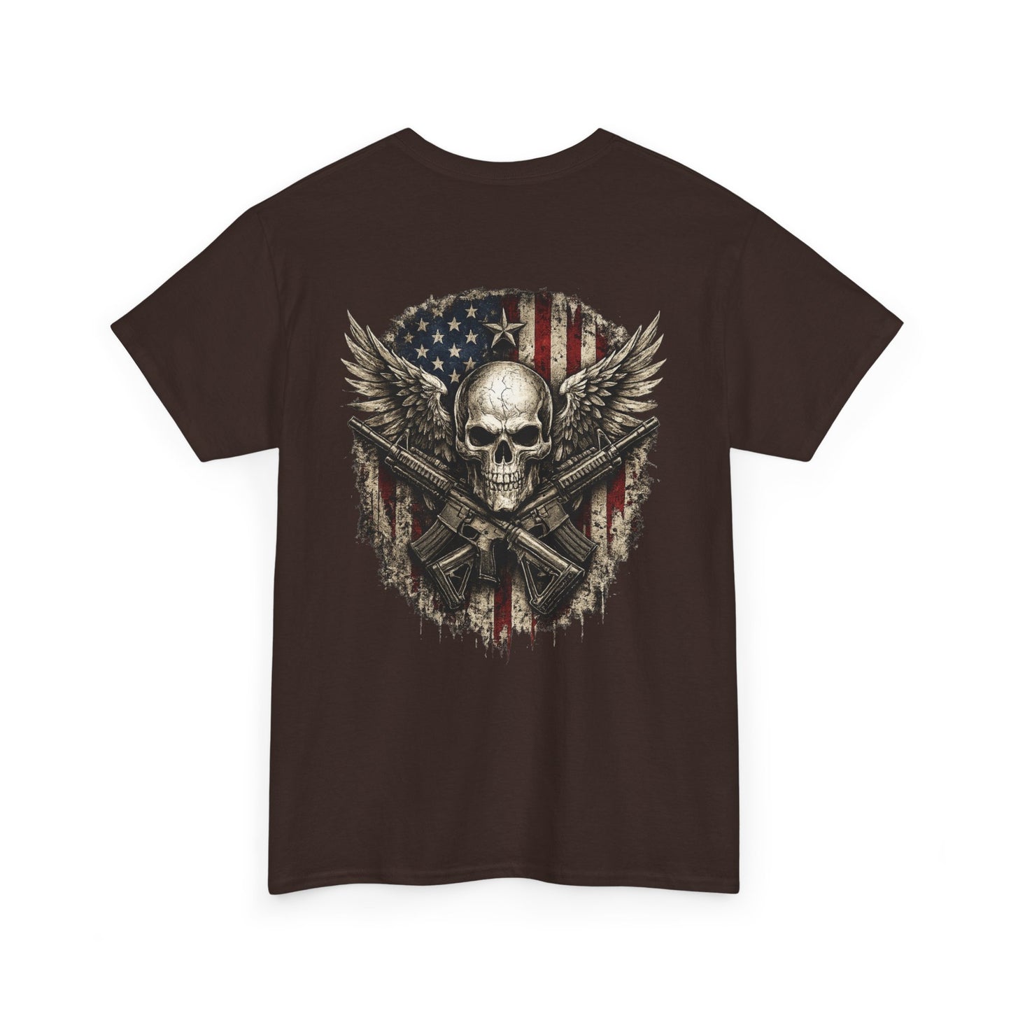 Wings of Freedom Patriot Skull Tee