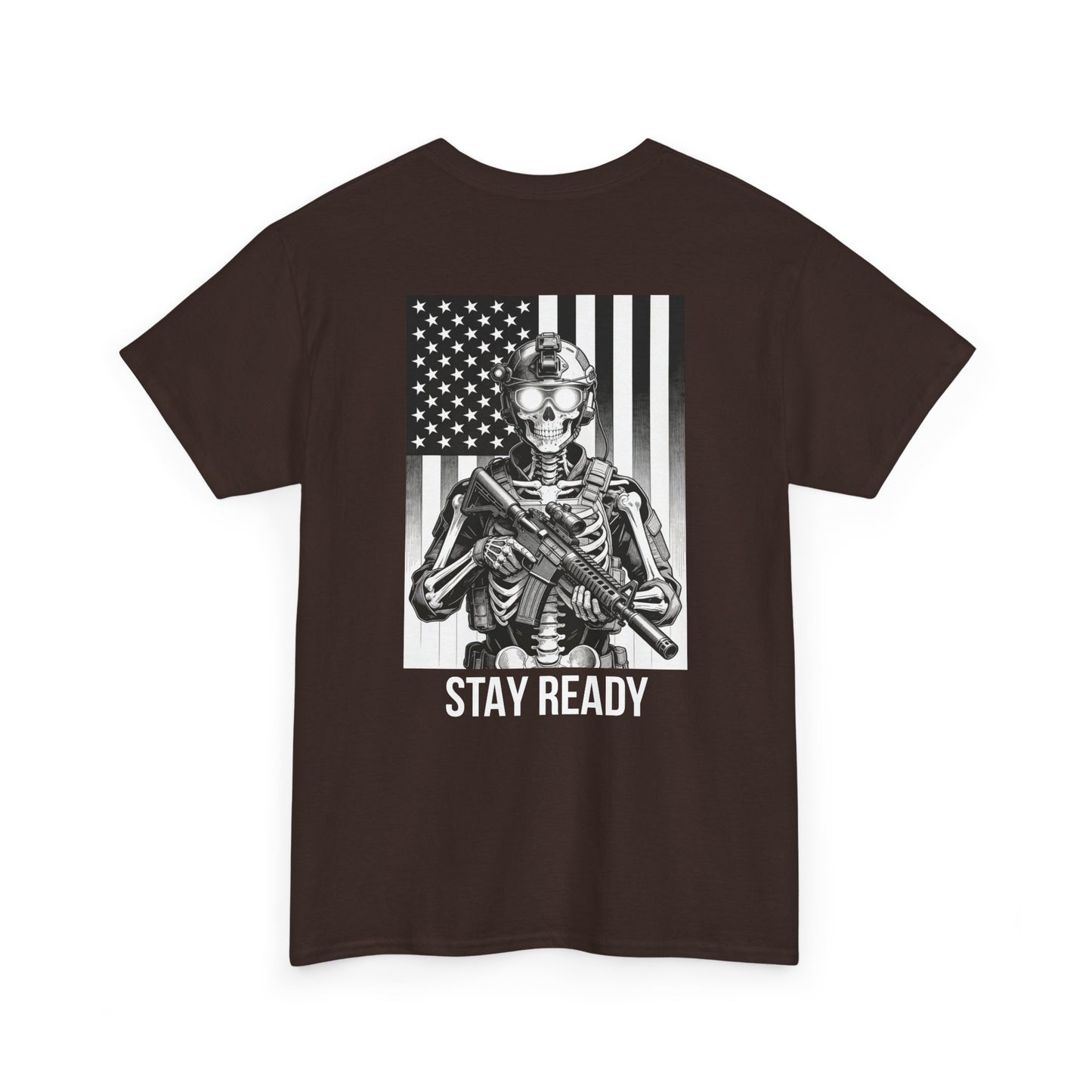Stay Ready Tactical Skull T-Shirt