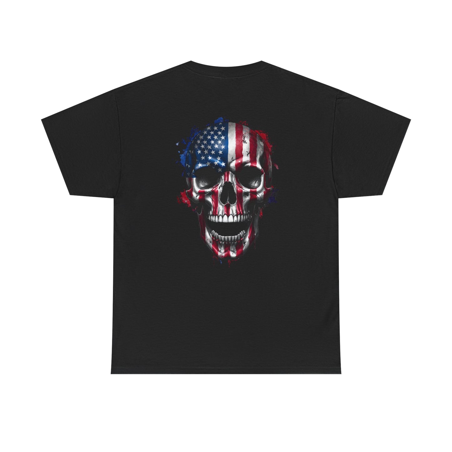 Stars & Stripes Warrior Skull T-Shirt