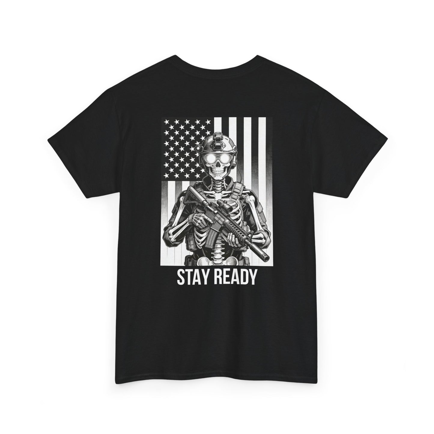 Stay Ready Tactical Skull T-Shirt