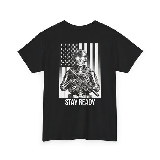 Stay Ready Tactical Skull T-Shirt
