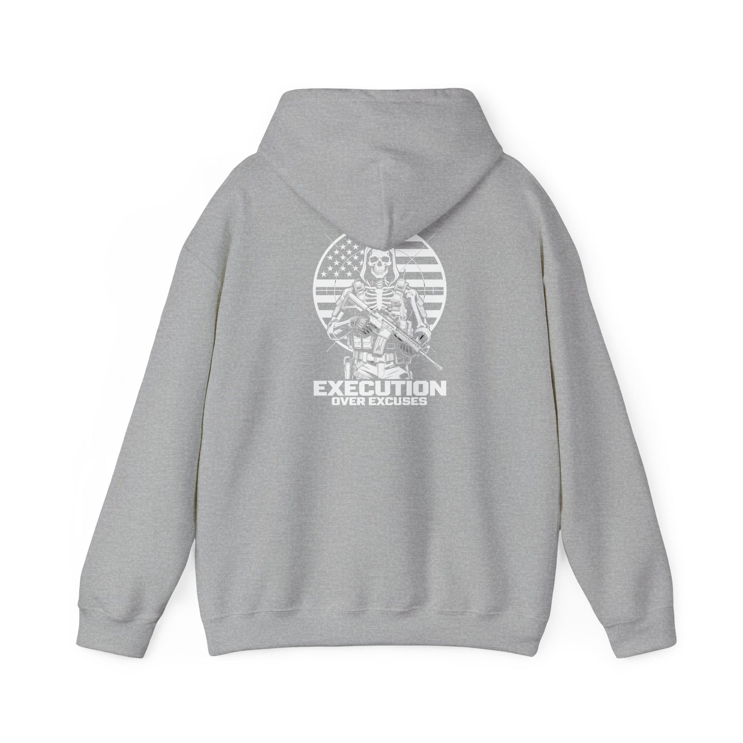 Execution Over Excuses Skull Operator Hoodie