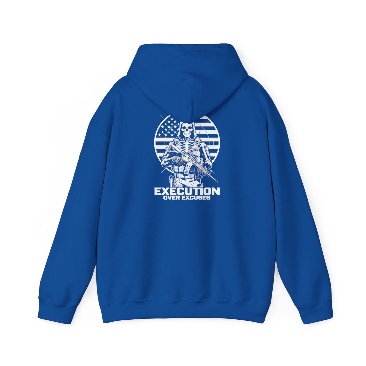 Execution Over Excuses Skull Operator Hoodie