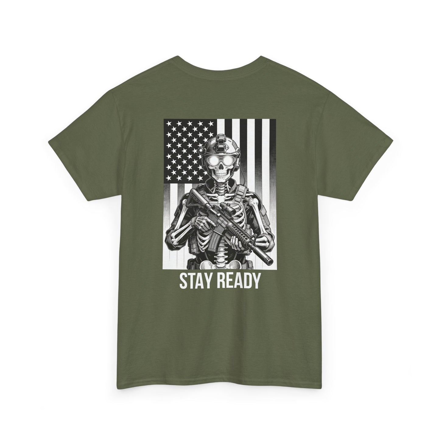 Stay Ready Tactical Skull T-Shirt