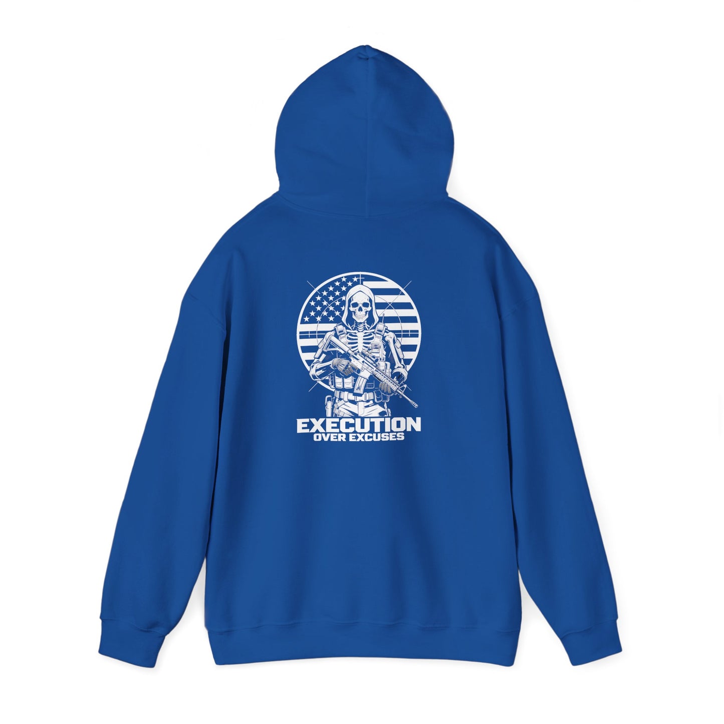 Execution Over Excuses Skull Operator Hoodie