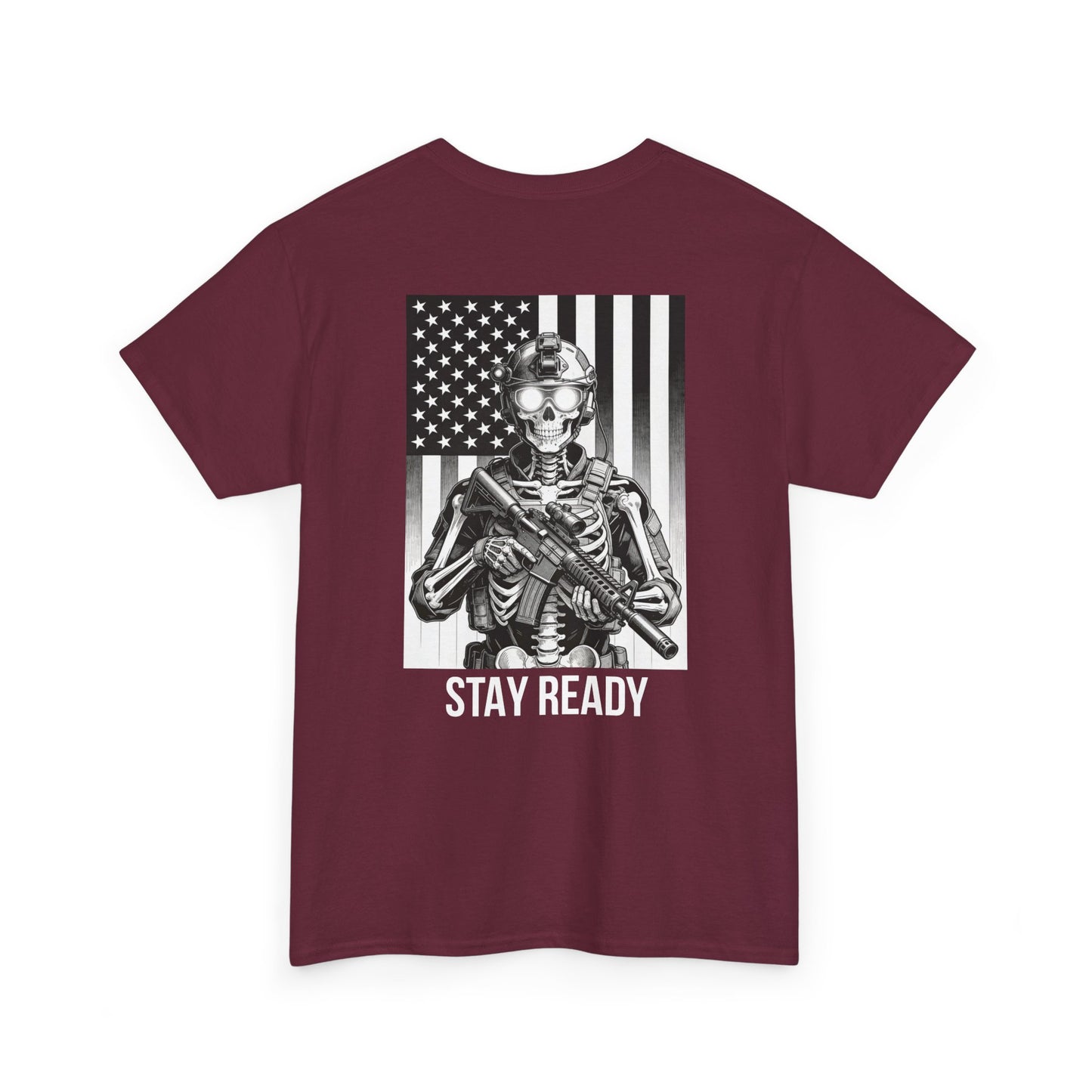 Stay Ready Tactical Skull T-Shirt