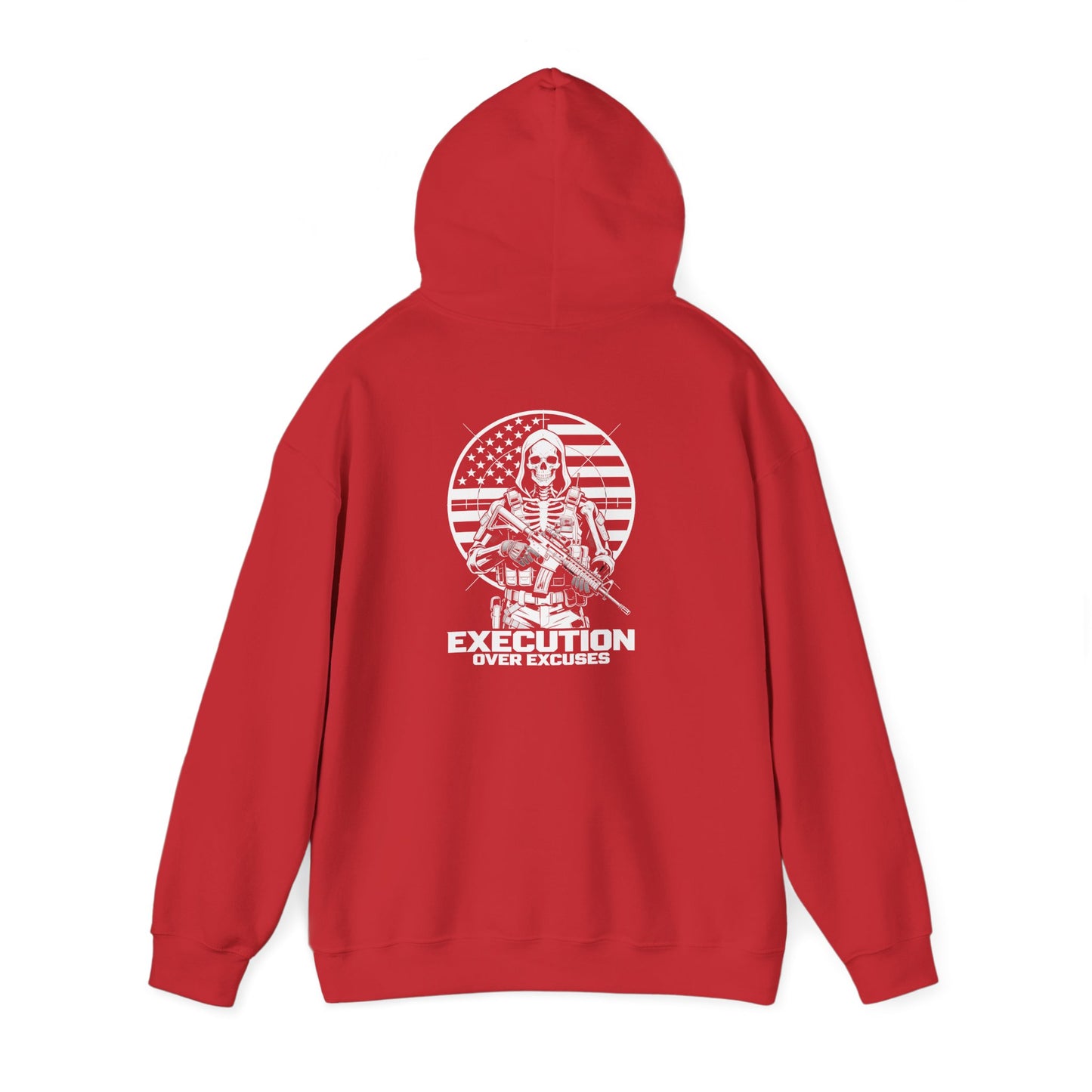 Execution Over Excuses Skull Operator Hoodie