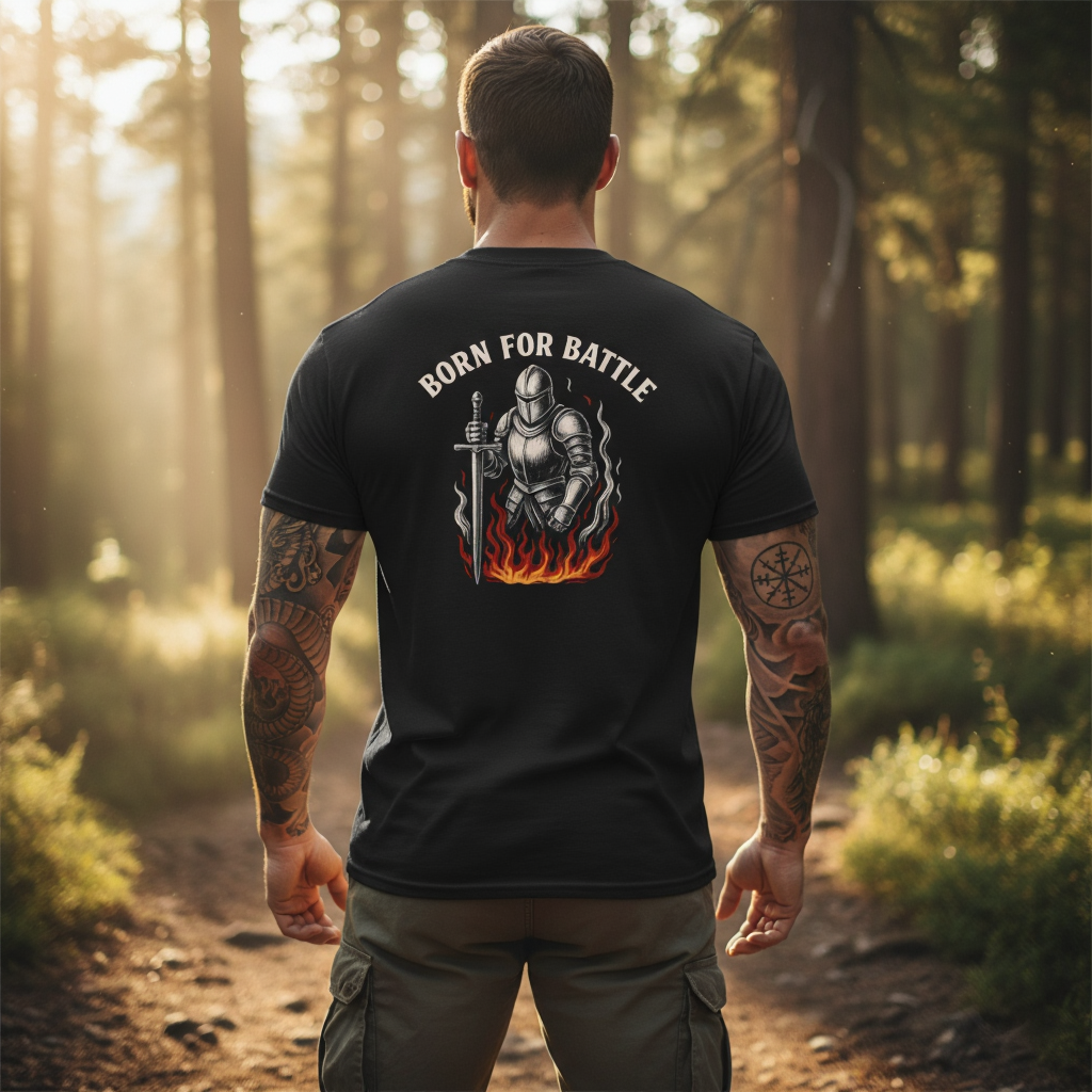 Knight Armor - Born for Battle Graphic T-Shirt