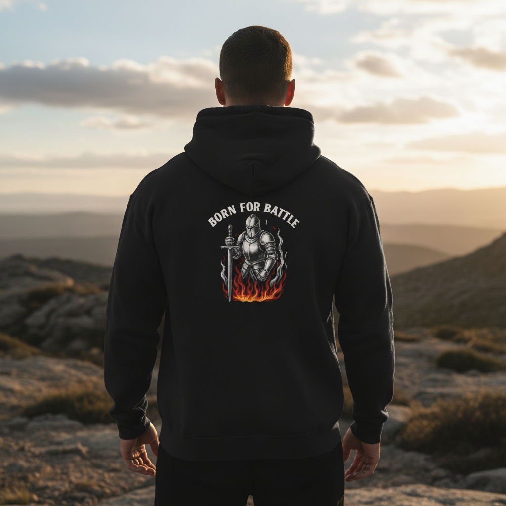 Knight Armor - Born for Battle Graphic Hoodie