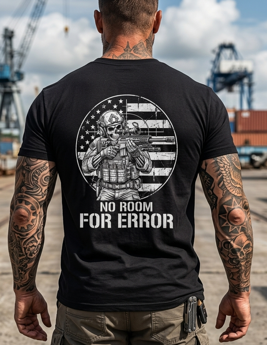 No Room For Error Tactical Skull T-Shirt