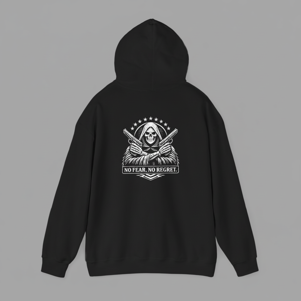 No Fear. No Regret. - Grim Reaper Hoodie