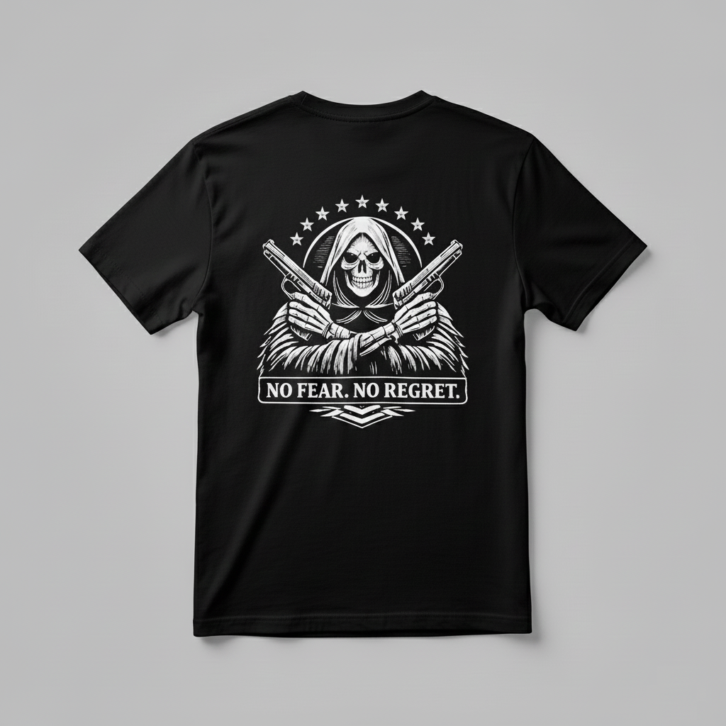 No Fear. No Regret. - Grim Reaper T-Shirt