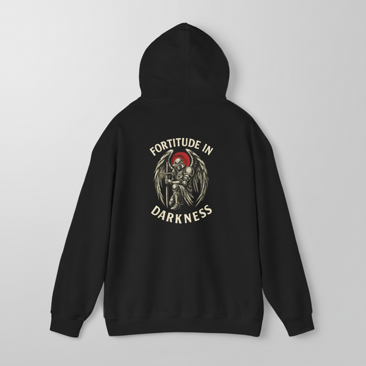 Fortitude in Darkness - Angel Knight Graphic Hoodie