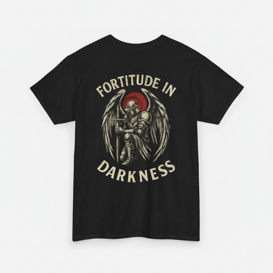 Fortitude in Darkness - Angel Knight Graphic T‑Shirt
