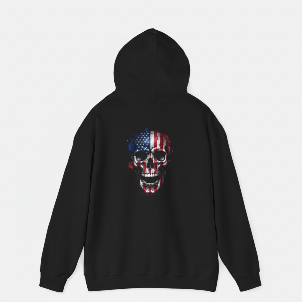 Stars & Stripes Warrior Skull Hoodie
