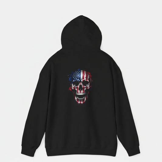 Stars & Stripes Warrior Skull Hoodie