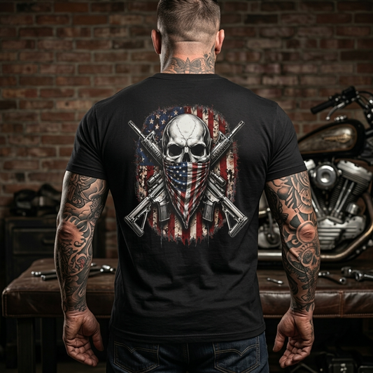 Liberty or Death - Patriot Skull Tee
