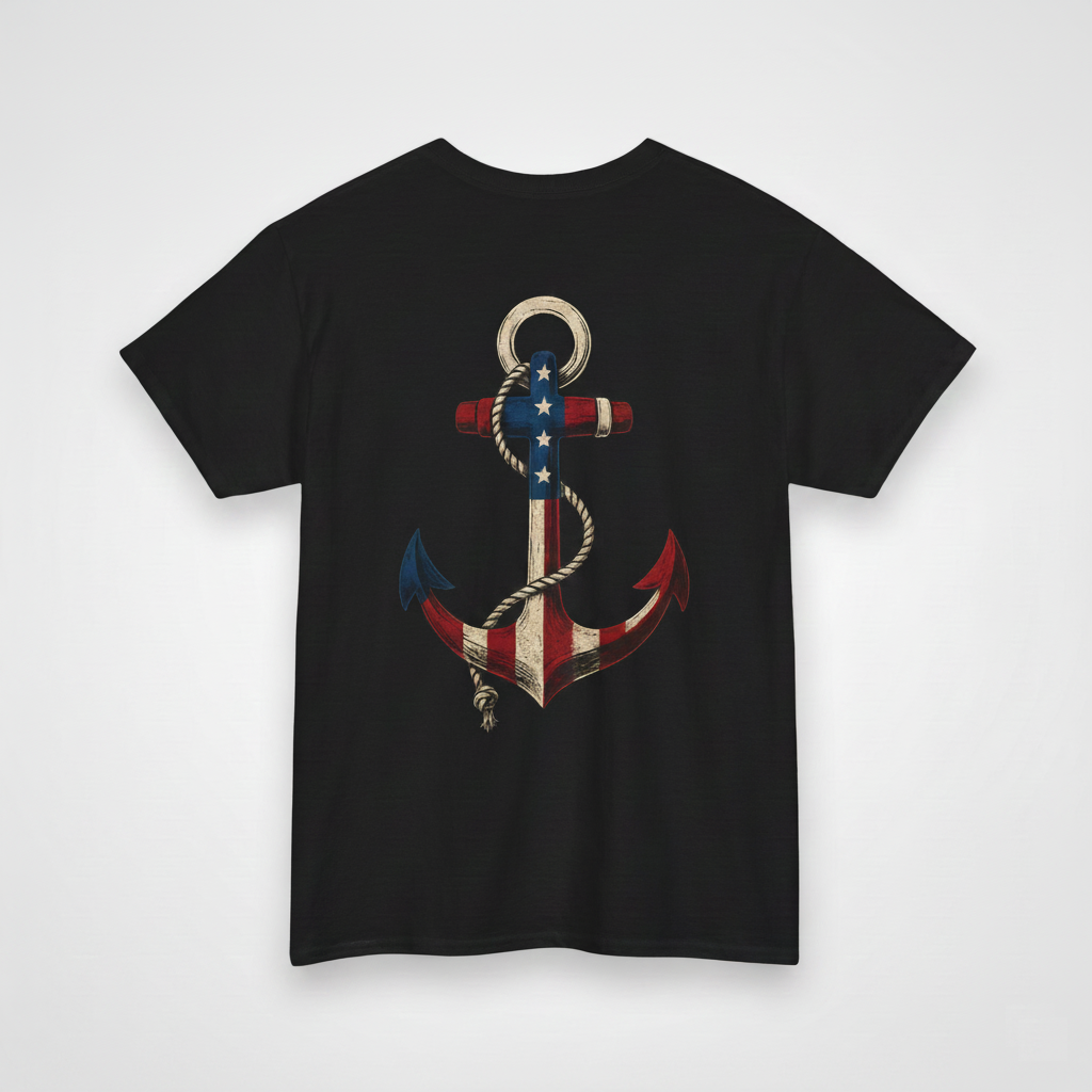 Anchor of Freedom - Patriotic Vintage Tee